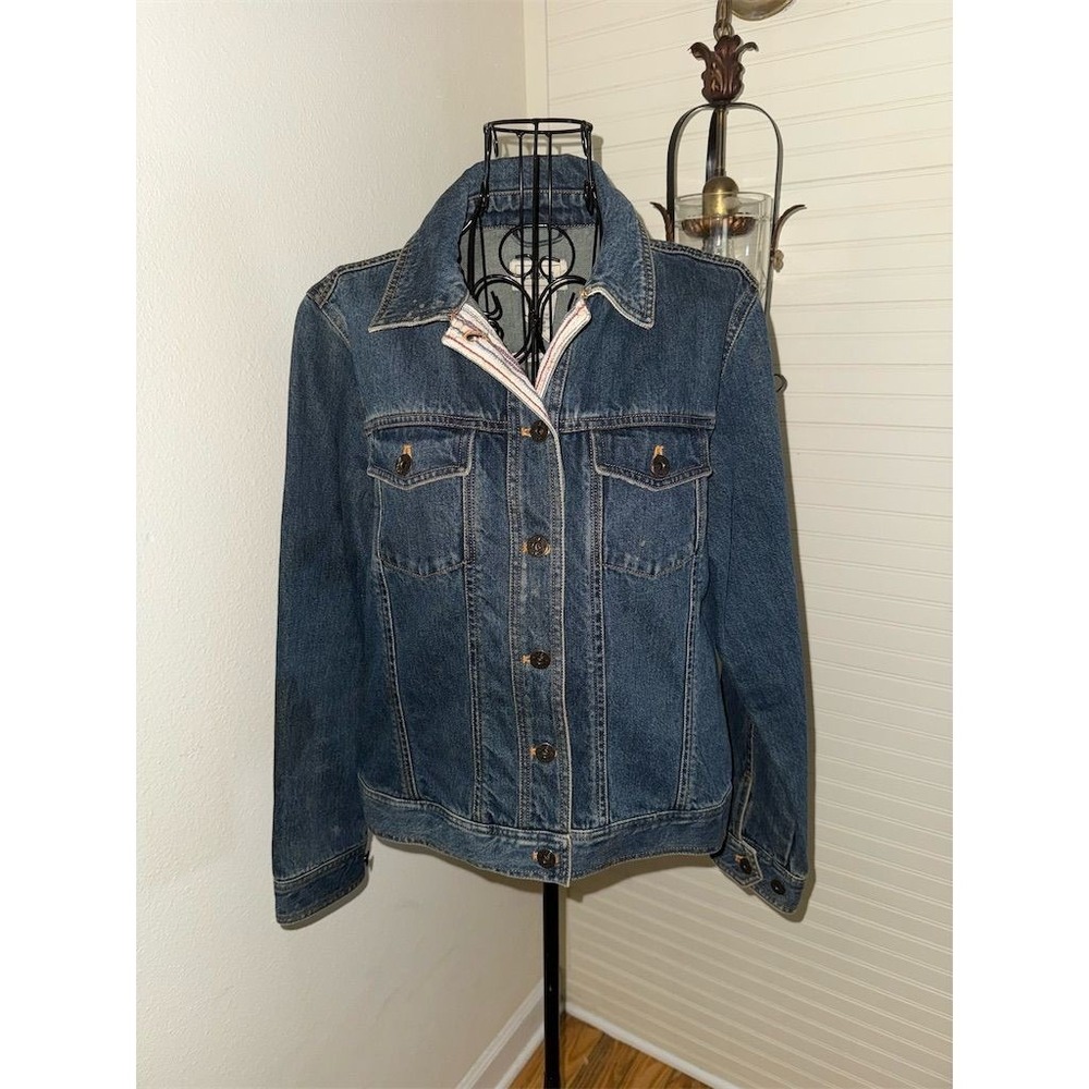 L.L. Bean Women's Blue Denim Jean Jacket Size S Casual Button-Up Vtg cabincore